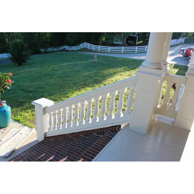 7" x 37" Fiberglass, Urethane, & Synthetic Stone Balustrades, Railing System