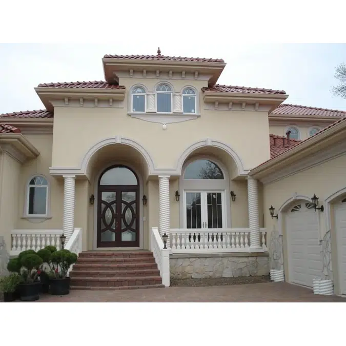 Round Non-Tapered Twist (Rope) Column