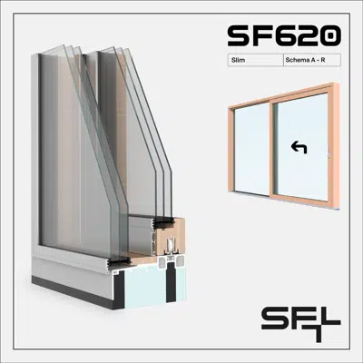 Image for SF620 Slim A-R - Sliding window