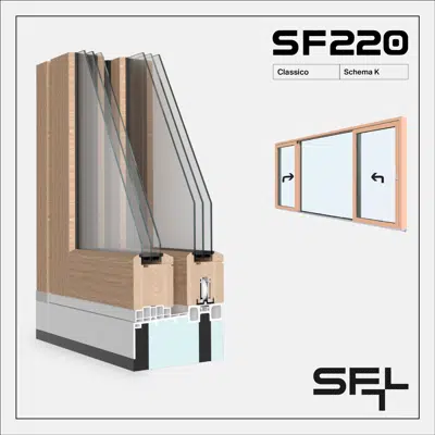 afbeelding voor SF220 Classico K - Sliding window