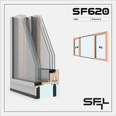 Image pour SF620 Slim K - Levante-coulissante