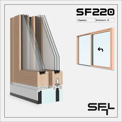 afbeelding voor SF220 Classico A-R - Sliding window