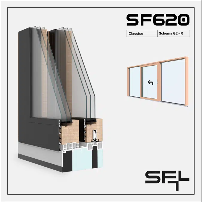 SF620 Classico G2-R - Sliding window