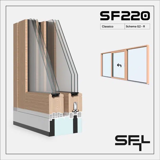 SF220 Classico G2-R - Sliding window