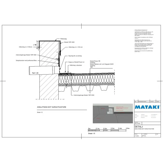 Mataki Power FR Exponerat Tak - Anslutning mot sargutkastare