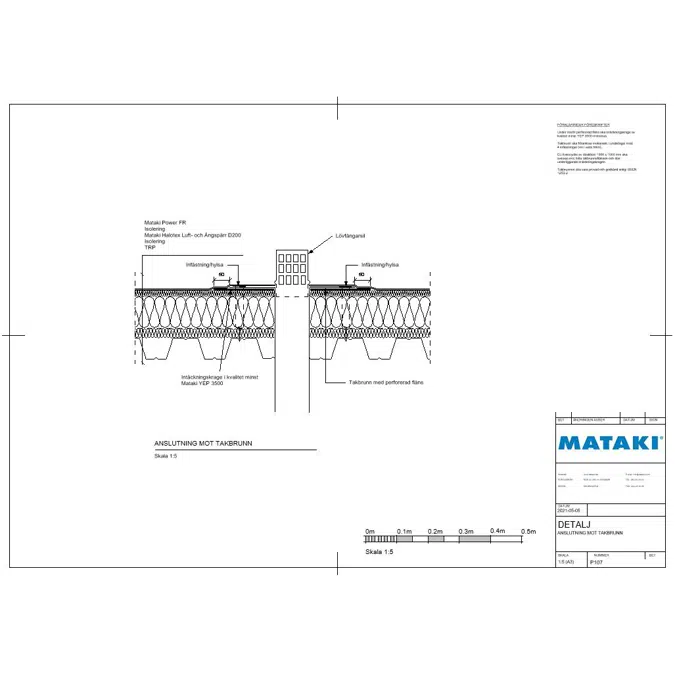 Mataki Power FR Exponerat Tak - Tätskikt mot Takbrunn