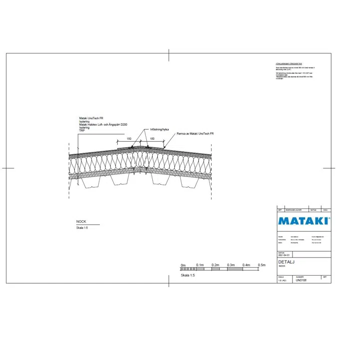 Mataki UnoTech FR Exponerat Tak - Nock