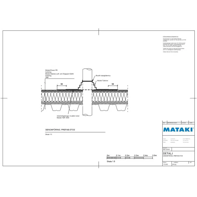 Mataki Power FR Exponerat Tak - Tätskikt mot Takstos