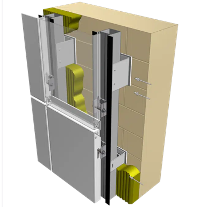 BIM objects - Free download! Reynobond Vertical Cassette | BIMobject