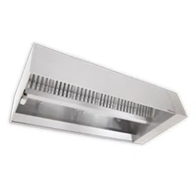 afbeelding voor Single Island V-Bank Exhaust Only Hood with Perforated Supply Plenum, NDI Series