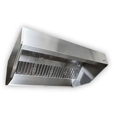 Sloped Wall Canopy Exhaust Hood with Perforated Supply Plenum, SND-2 Series için görüntü