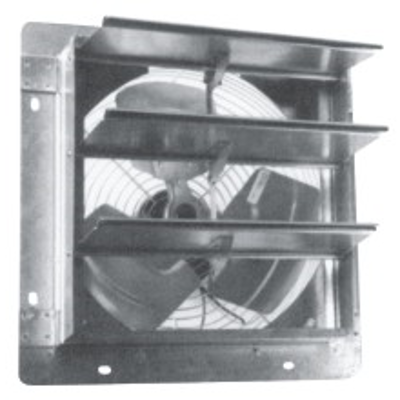 画像 Axial Wallmount Fan, Standard With Shutter, CEPRSM Series