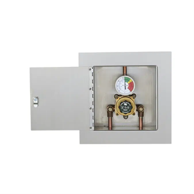 LVC Model - TA-300-LF - Emergency Mixing Valve for  a Single Eye/Face Wash in a SS Cabinet