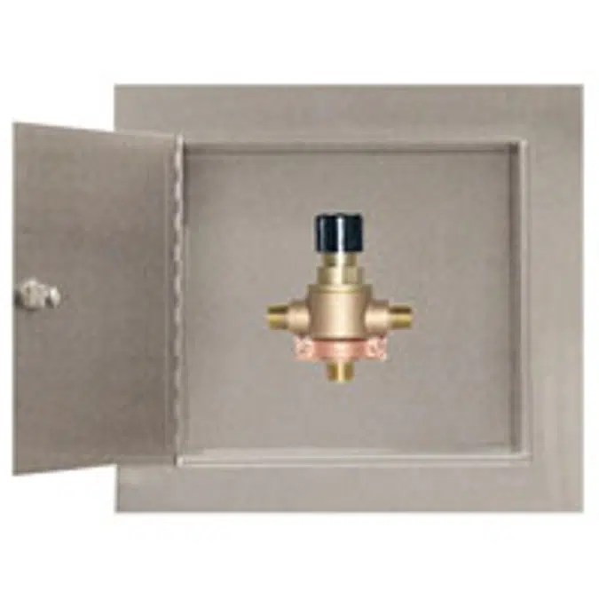 LVC Model 370-LF-STSTL - Point of Use Mixing Valve in a SS Cabinet