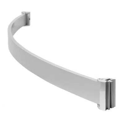 bild för Curved Rigid Rail Queue Barriers