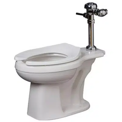 изображение для 17-1/8 in. Elongated Flush Valve Toilet Bowl in White - PF1723WH