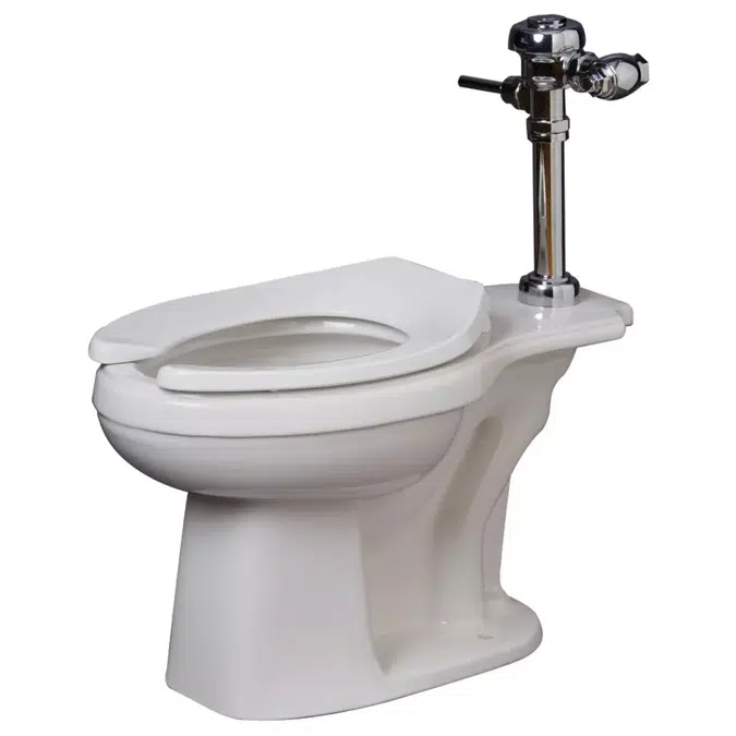 17-1/8 in. Elongated Flush Valve Toilet Bowl in White - PF1723WH