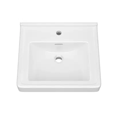 20 in. Wall Mount Rectangular Vitreous China Bathroom Sink in White - PF5711WH图像