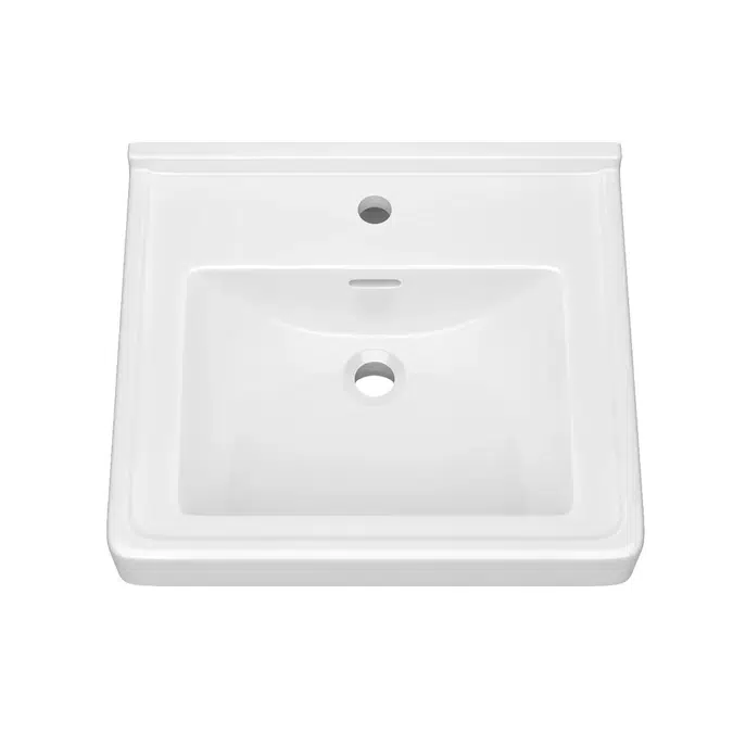 20 in. Wall Mount Rectangular Vitreous China Bathroom Sink in White - PF5711WH