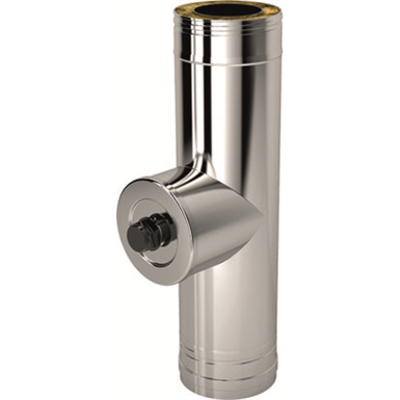 Immagine per INOX - TEE MALE 90° DW - INSPECTION WITH TAP.  for GAS Fuel