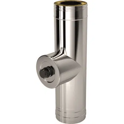 Image for INOX - TEE MALE 90° DW - INSPECTION WITH TAP.  for GAS Fuel