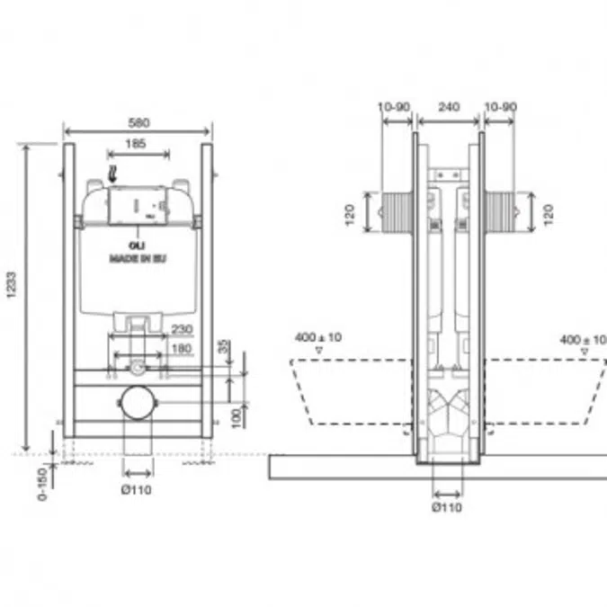 OLI74 Plus - Double Free Standing - MECHANICAL 