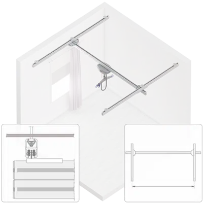 bild för 272 kg (600lb) Room Covering assembly,  max span 6200mm, and Maxi Sky 2ic, (parametric)