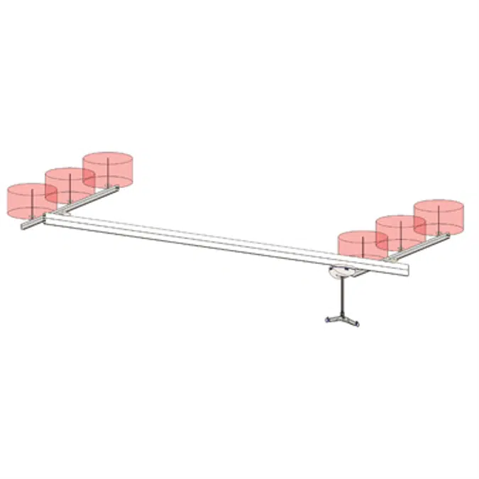 272 kg (600lb) Room Covering assembly,  max span 6200mm, and Maxi Sky 2ic, (parametric)