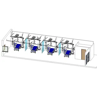 Image for ICU Patient Ward Room with ceiling lift