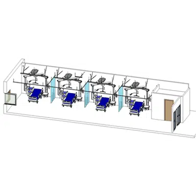 imazhi i ICU Patient Ward Room with ceiling lift