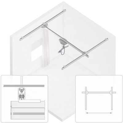 画像 272 kg (600lb) Room Covering assembly,  max span 4300mm, and Maxi Sky 2ic, (parametric)