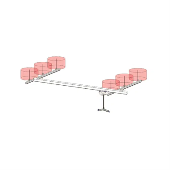 272 kg (600lb) Room Covering assembly,  max span 4300mm, and Maxi Sky 2ic, (parametric)