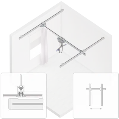 bild för 272 kg (600lb) Embedded Room Covering assembly, max span 2100mm, and Maxi Sky 2ic, (parametric)