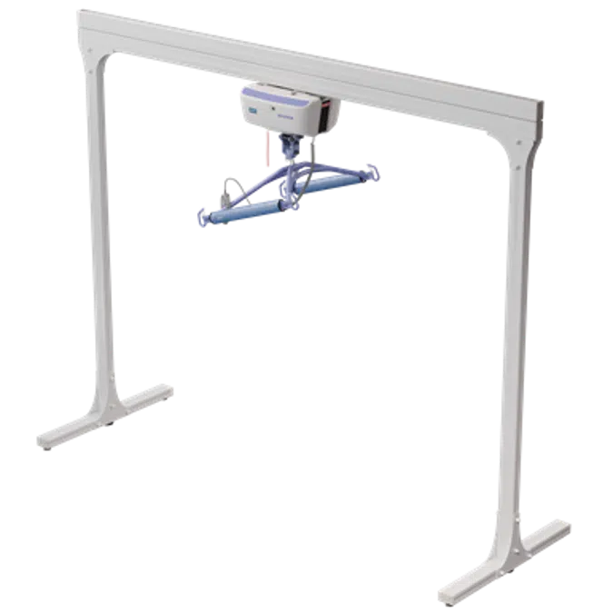 Bariatric Semi-Permanent 2 Post track system with Bariatric Ceiling Lift