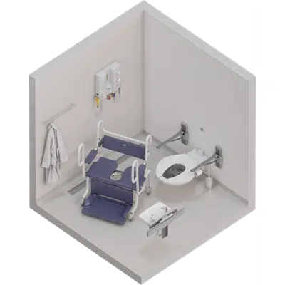 Image pour Bariatric showering room with bariatric shower chair