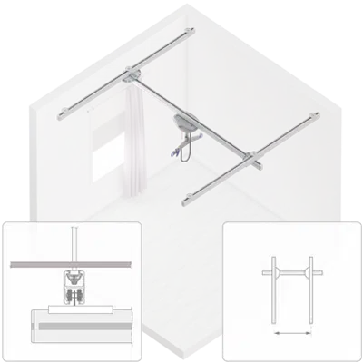 272 kg (600lb) Room Covering assembly,  max span 2100mm, and Maxi Sky 2ic, (parametric) 이미지