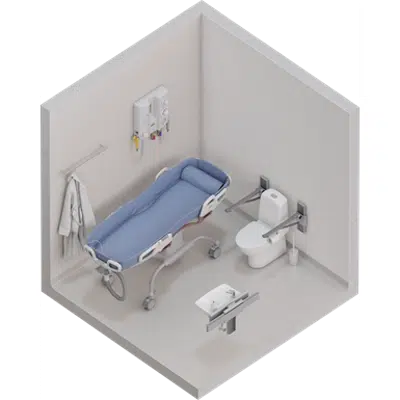 Shower room with shower trolley 이미지