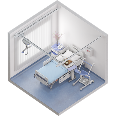 kuva kohteelle Patient room with ceiling lift
