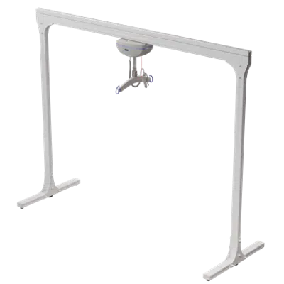 Image for Semi-Permanent 2 Post track system with ceiling lift