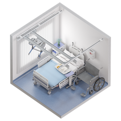 Image for Bariatric patient room with ceiling lift