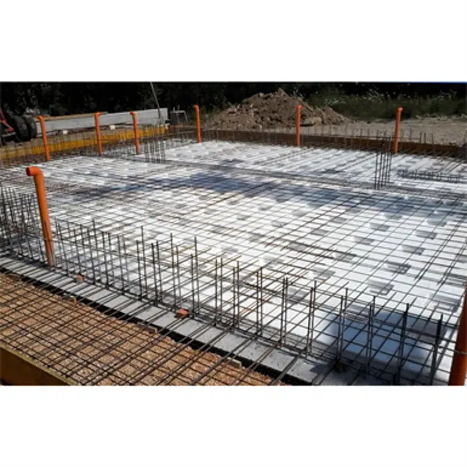 Ventilated and insulated concrete floor IsolCupolex Plus