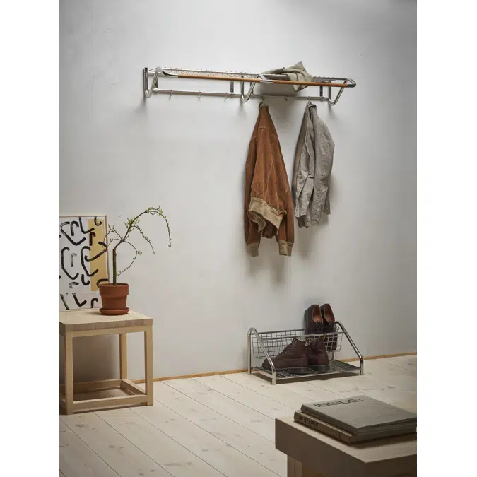 Funk Wandgarderobe mit Hutablage