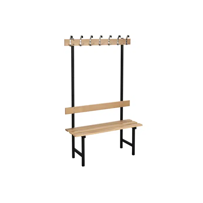 Bench 70 - with hooks and backrests