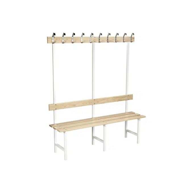 Bench 70 - with hooks and backrests