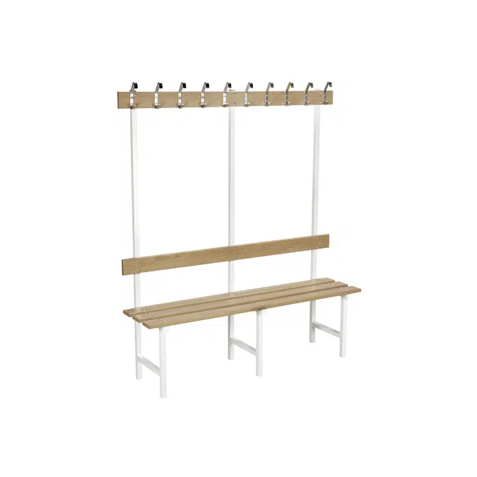 Bench 70 - with hooks and backrests