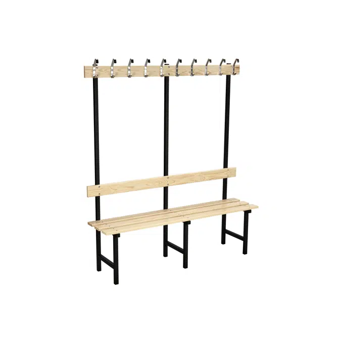 Bench 70 - with hooks and backrests