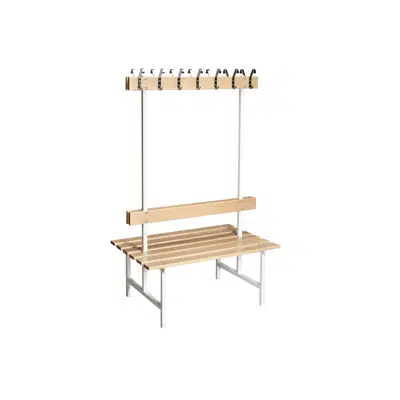 Image for Bench 69 - double bench with hook and backrest