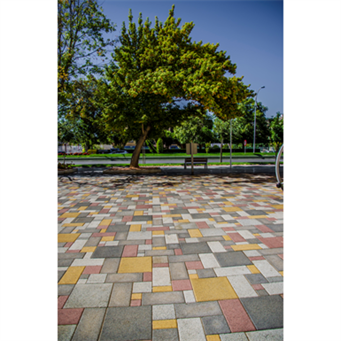BIM objects - Free download! Paver model 20x20 Smoth | BIMobject