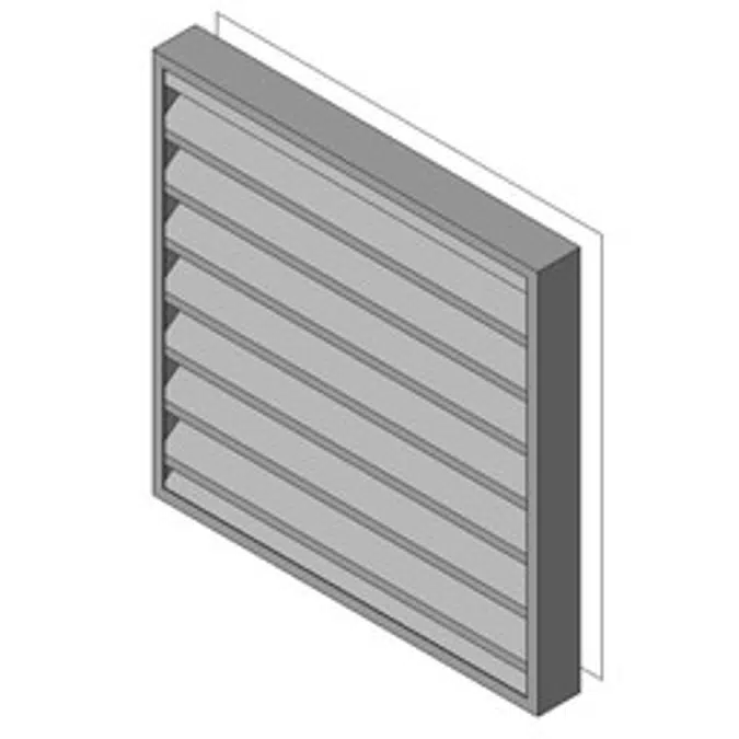 Reliable-Stationary Heavyline Louver-4375DS