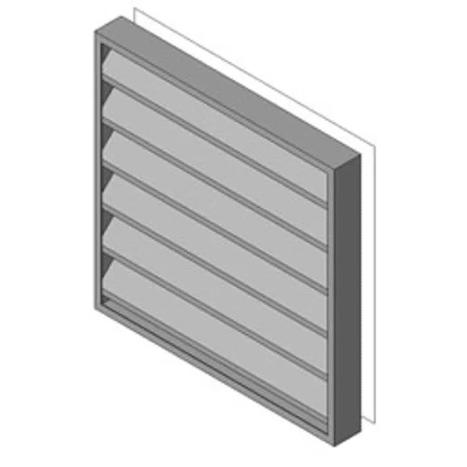 Reliable-Stationary Louver Double Drainable Blade-445DD